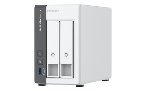 QNAP NAS TS-216G, 2-BAY ARM 4C 2.0GHZ , 2 X SATA 6GB/S 3.5/2.5, 4GB RAM ON-BOARD, 1 X GBE, 1 X 2.5 TS-216G