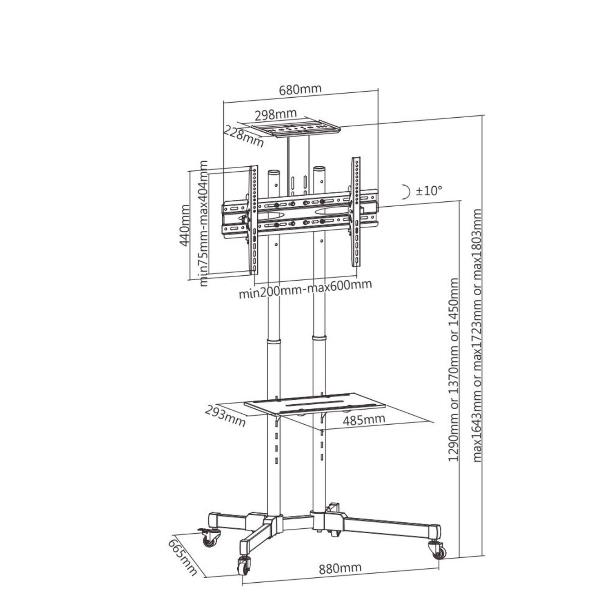 ITB SOLUTION CARRELLO ECONOMY 70 RO17.99.1167