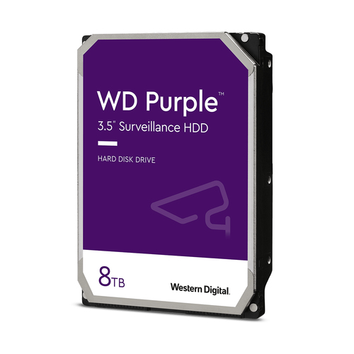 WESTERN DIGITAL HDD PURPLE 8TB 3,5 5400RPM SATA 6GB/S BUFFER 128MB WD84PURZ