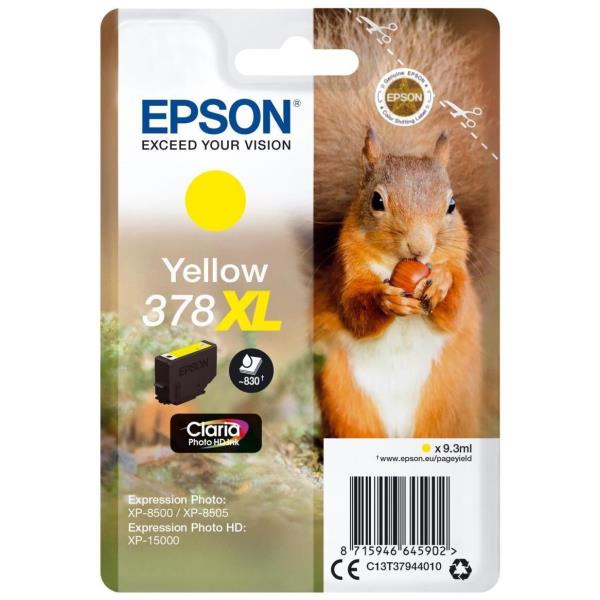 EPSON CART.GIALLO SCOIATTOLO 378XL C13T37944010