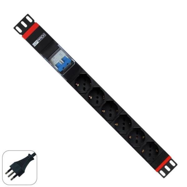 WP EUROPE MULTIPRESA 1U 6 PRESE UNIVERSALI WPN-PDU-I02-06