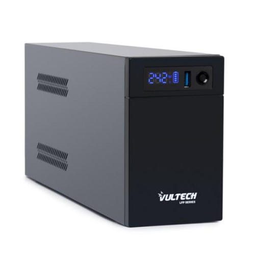 VULTECH UPS 1400VA LFP LINE INTERACTIVE CON SCHERMO LED - BATTERIA LITIO FERRO FOSFATO LIFEPO4 UPS1400VA-LFP