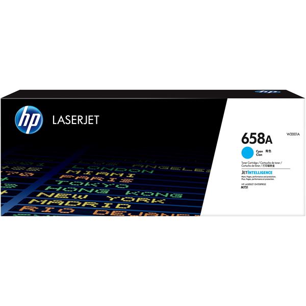 HP 658A CYAN LASERJET TONER W2001A