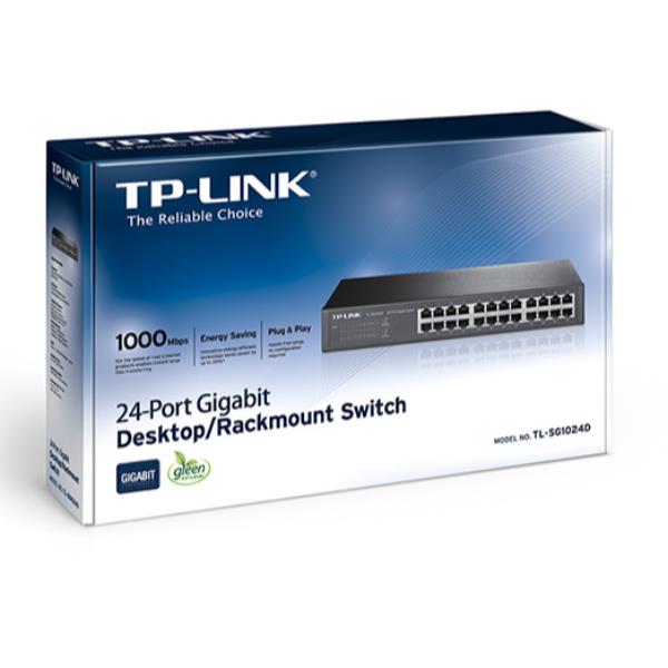 Tp-link 24-PORT GIGAB. ECO-SWITCH TL-SG1024D