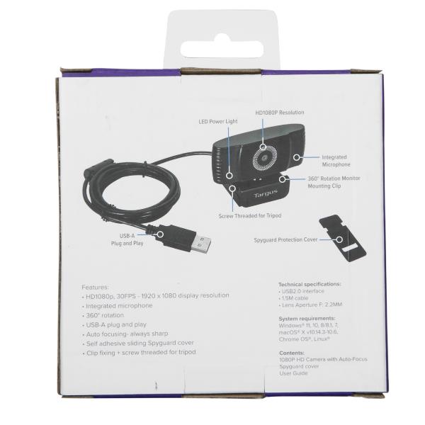 TARGUS WEBCAM PLUS-FHD 1080P AVC042GL