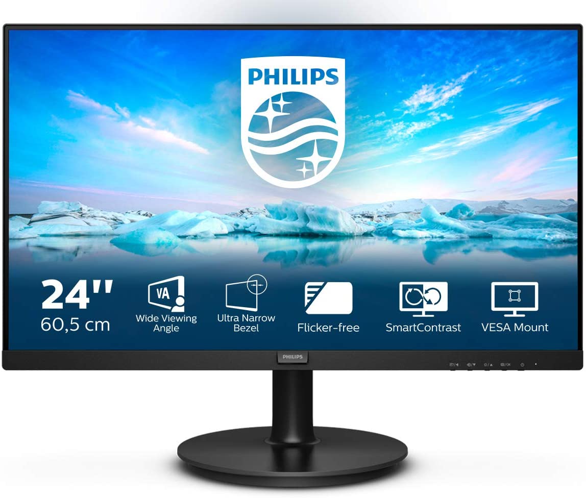 PHILIPS MONITOR 23,8 LED VA 16:9 FHD 250 CDM, VGA/HDMI, MULTIMEDIALE 241V8LA/00