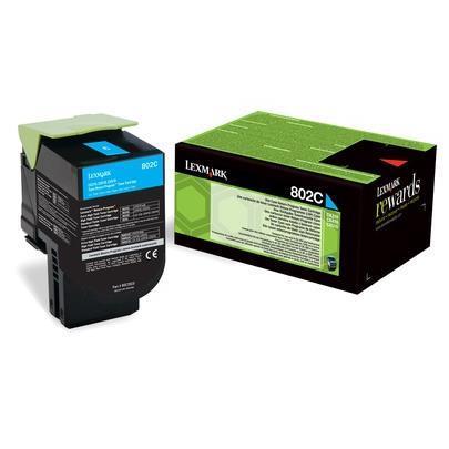 LEXMARK 802C TONER RETURN PROGRAM CIANO 80C20C0