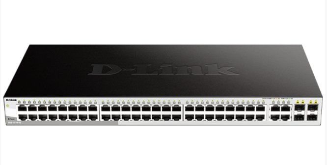 D-LINK SWITCH 48 PORTE GIGABIT + 4 PORTE SFP SMART+ DGS-1210-52