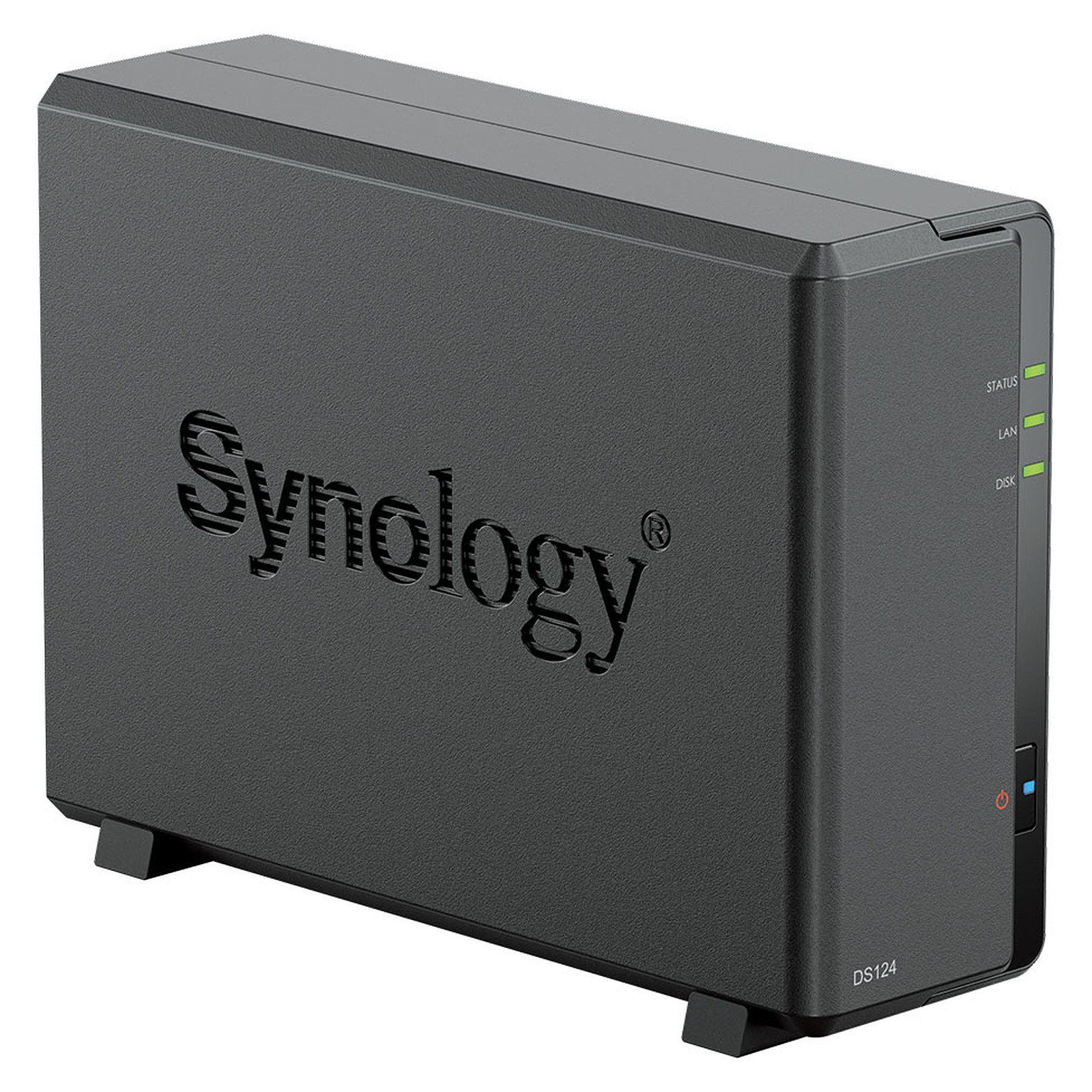 SYNOLOGY NAS TOWER 1BAY 2.5/3.5 SSD/HDD SATA MAX 12TB, CPU quad-core Realtek RTD1619B RAM 1 GB DDR DS124 EX DS118