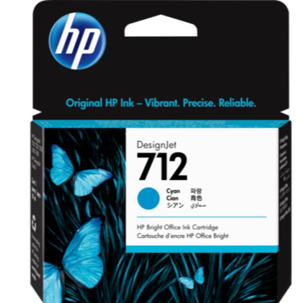 HP 712 29-ML CYAN DESIGNJET INK 3ED67A