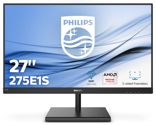 PHILIPS MONITOR 27 LED IPS 16:9 QHD 4MS 250 CDM, VGA/DP/HDMI 275E1S