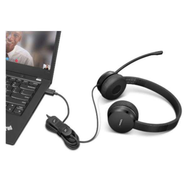 LENOVO USB-A WIRED STEREO HEADSET 4XD1K18260