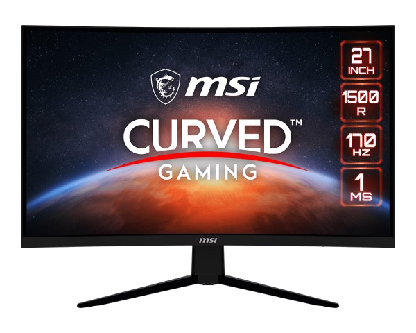 MSI MONITOR CURVO 27 LED VA 16:9 WQHD, 1500R, 1ms 170hz, DP/HDMI 9S6-3CD01H-001