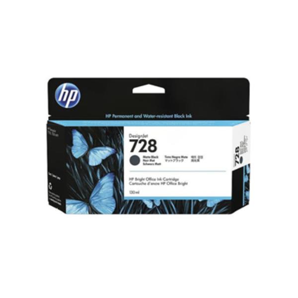 HP 728 130-ML MATTE BLACK DESIGNJET 3WX25A