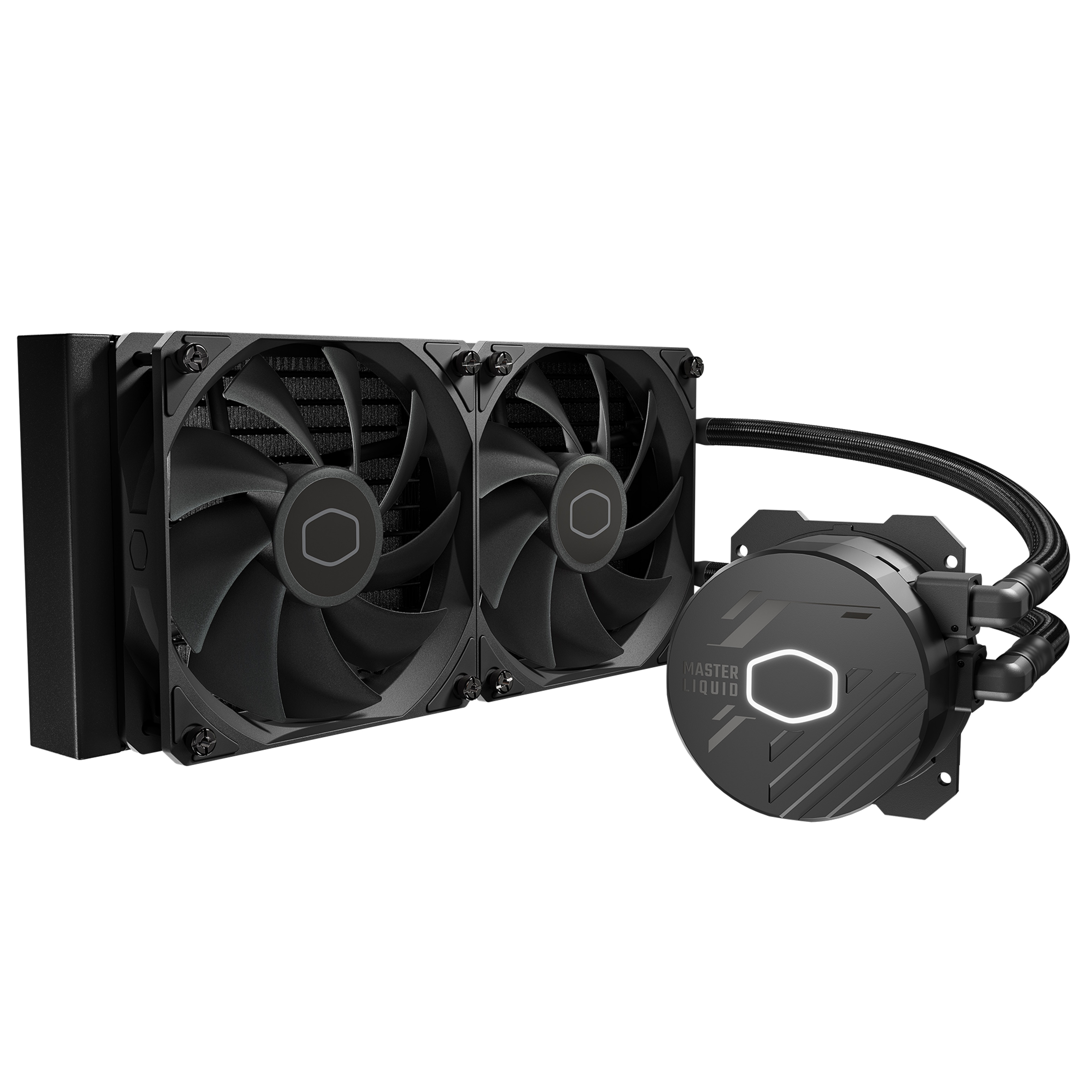 COOLER MASTER DISSIPATORE A LIQUIDO MASTERLIQUID 240L CORE 240MM RAD, SICKLEFLOW 120, 1-3 SPLITTER P MLW-D24M-A17PK-R1