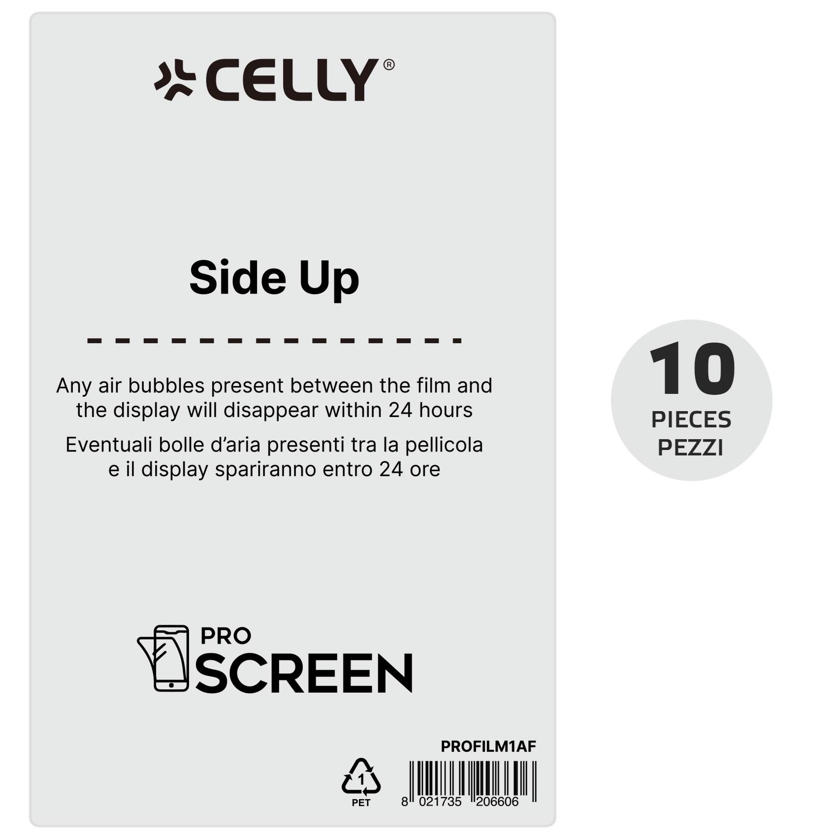 CELLY PRO SCREEN FILM ANTIFINGER 10PZ PROFILM10AF