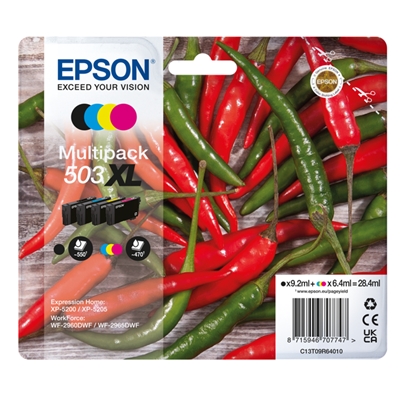 EPSON CARTUCCE PEPERONCINO4-COLOURS 503XL C13T09R64010