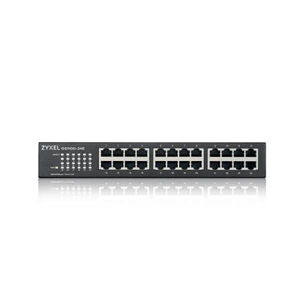 Zyxel 24 PORTE GIGABIT,SENZA VENTOLE, DESKTOP/RACK GS1100-24E-EU0103F