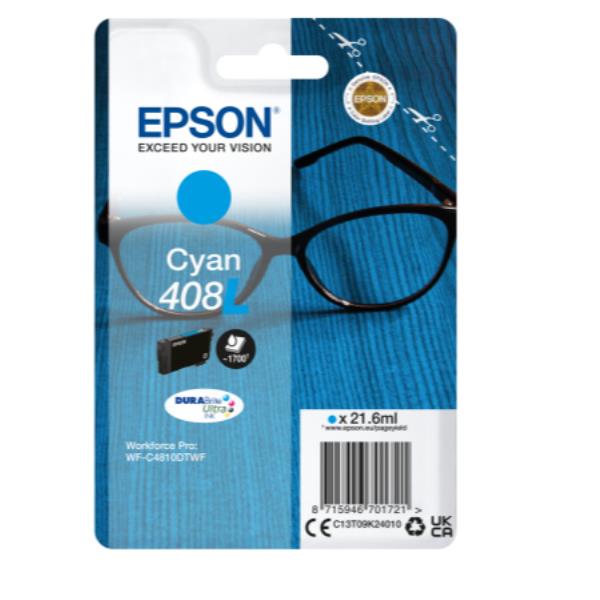 EPSON CYAN 408L DURABRITE ULTRA INK C13T09K24010