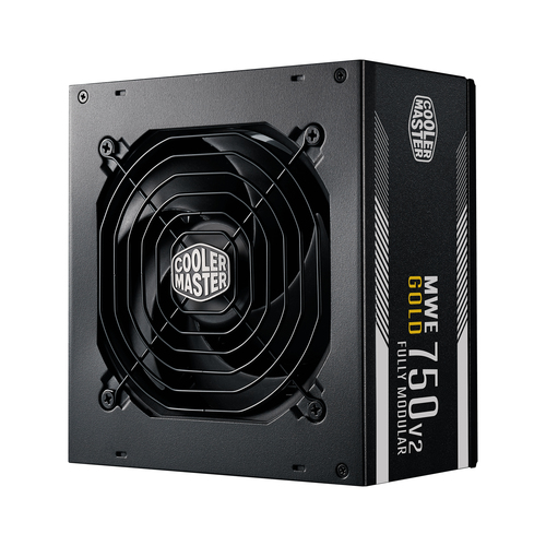 COOLER MASTER ALIMENTATORE MWE GOLD 750 V2 650W 80PLUS GOLD, 120MM FAN ACTIVE, PFC PSU, FULL MODULAR MPE-7501-AFAAG-EU