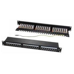 WP EUROPE PANN.1U CON 24 RJ45S CAT.5E NERO WPC-PAN-5F-24