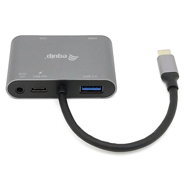 EQUIP USB-C 5 IN 1 MULTIFUNCTIONAL ADAPTE 133483