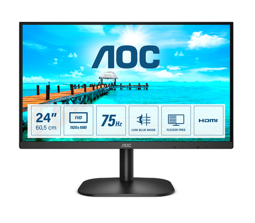 Aoc 23,8 16:9 1920X1080 75HZ VA 250CD/M2 4MS VGA/HDMI 24B2XHM2