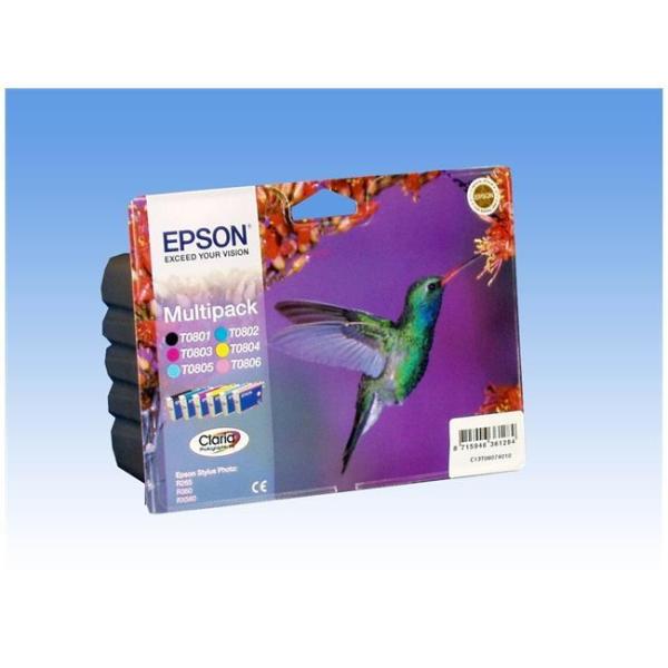 EPSON MULTIPACK (T080) 6 COLORI BLISTER C13T08074011