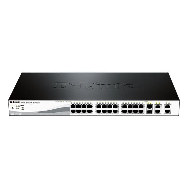 D-LINK SWITCH 24 PORTE GIGABIT + 4 PORTE SFP SMART+ DGS-1210-28