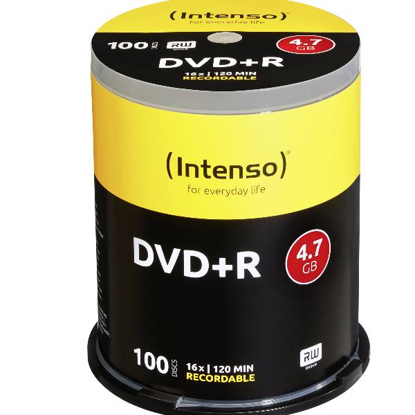 INTENSO DVD+R 4.7GB 16X SLIM CASE 100PZ. 4111156