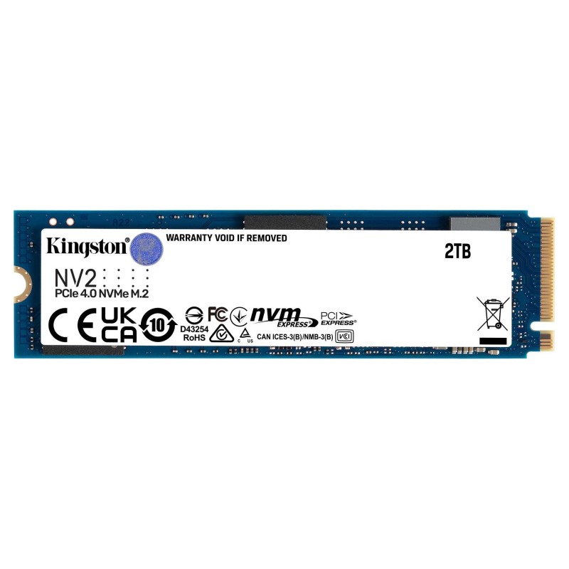 KINGSTON SSD INTERNO NV2 NVM 2TB M.2 PCIe 4.0 R/W 3500/2800 SNV2S/2000G