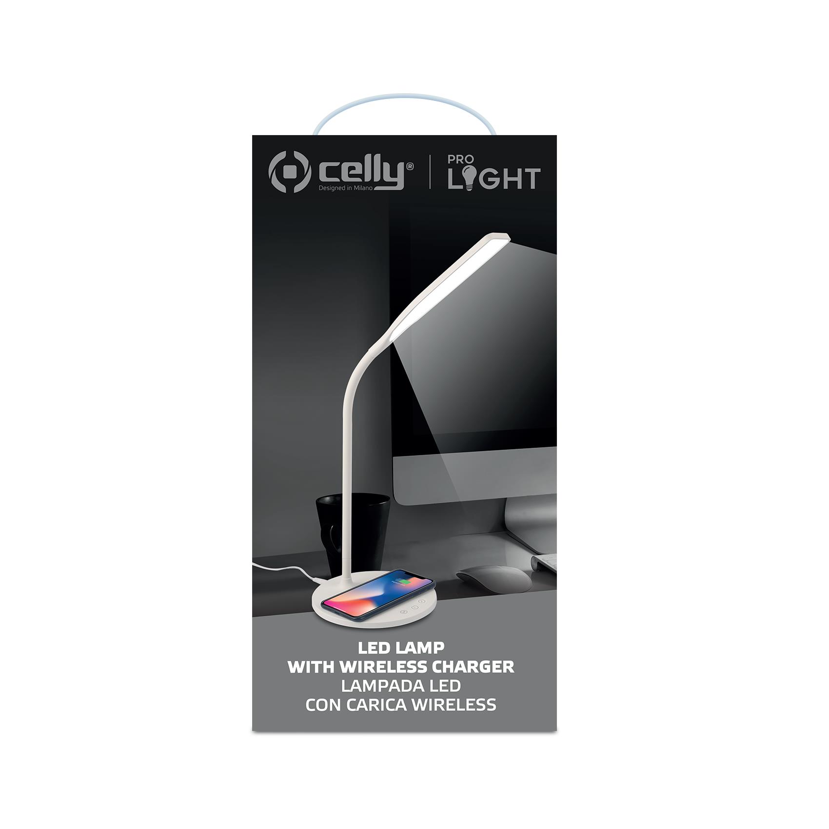 CELLY WIRELESS CHARGER LAMP 10W WHITE WLLIGHT10WWH