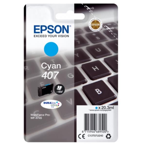 EPSON WF-4745 SERIES INK L CIANO C13T07U240