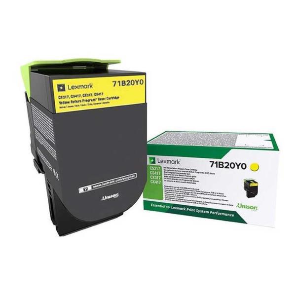 LEXMARK CS/CX317  RETURN GIALLO 2.3K 71B20Y0