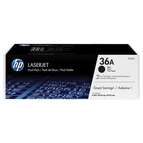 HP BLACK PRINT CARTRIDGE P1505 2 PZ CB436AD