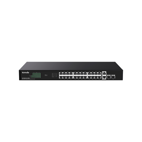 TENDA SWITCH POE UNMANAGED, 28 PORT, 24 POE TEG1128P-24-250W