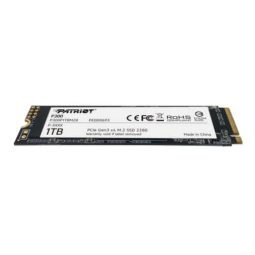 PATRIOT SSD INTERNO P300 1TB M.2 PCIE R/W 2100/1650 GEN 3X4 P300P1TBM28