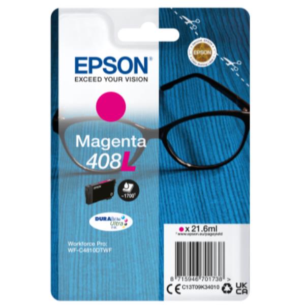 EPSON MAGENTA 408L DURABRITE ULTRA INK C13T09K34010