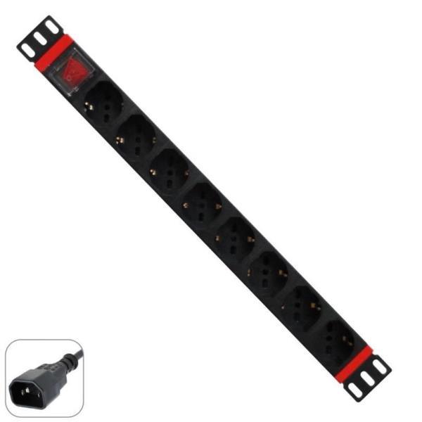 WP EUROPE MULTIPRESA 1U 8 PRESE UNIVERSALI WPN-PDU-C01-08