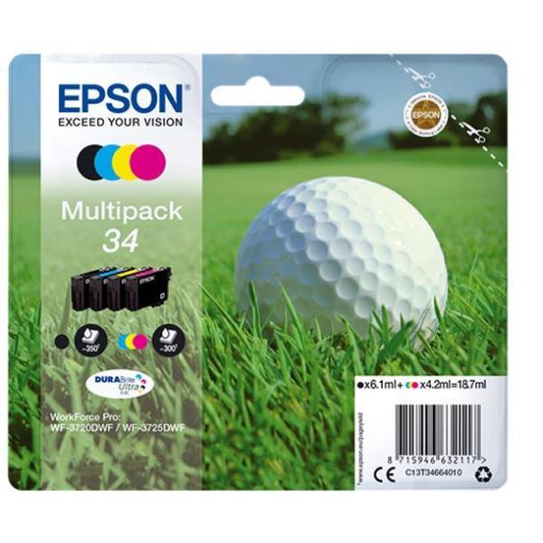 EPSON MULTIPACK 4 COLORI PALLINA DA GOLF C13T34664020