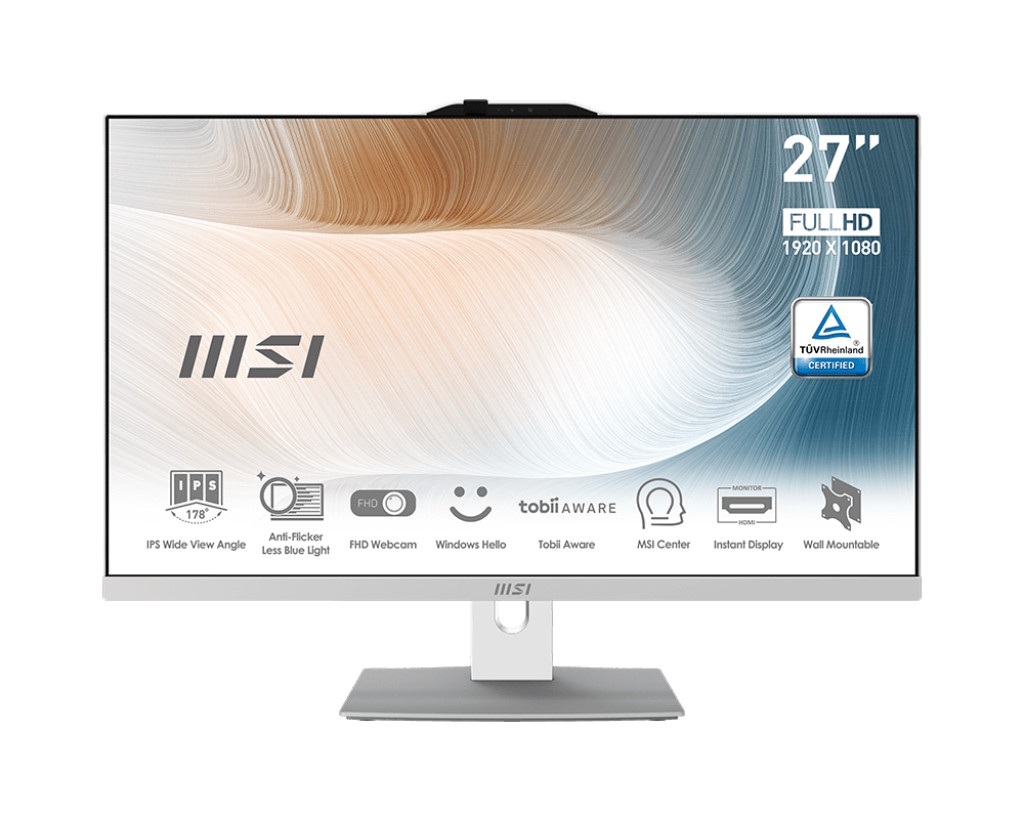 MSI PC AIO 27 AM272P 12M-617IT i7-1255U 16GB 512GB SSD WHITE WIN 11 PRO AM272P 12M-617IT