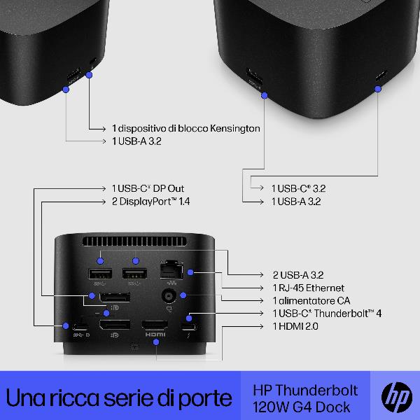 HP THUNDERBOLT DOCK 120W G4 4J0A2AA#ABZ