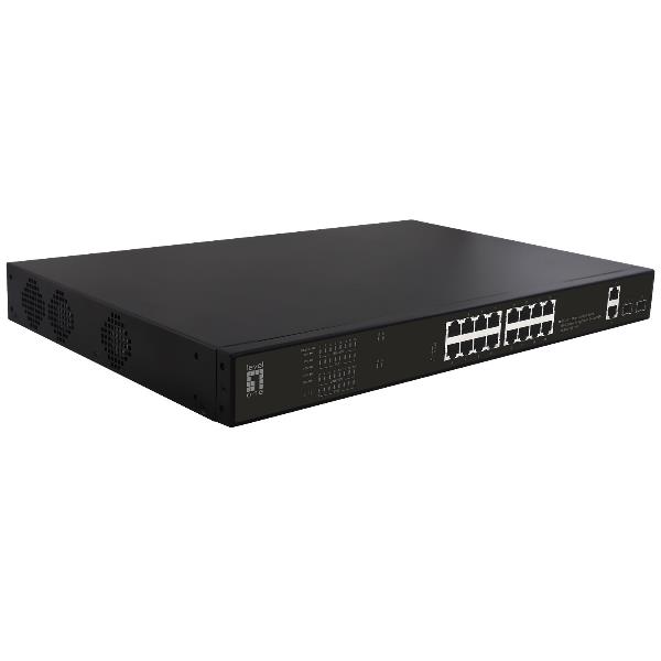 LEVEL ONE 20-PORT GIGABIT POE SWITCH GEP-2021