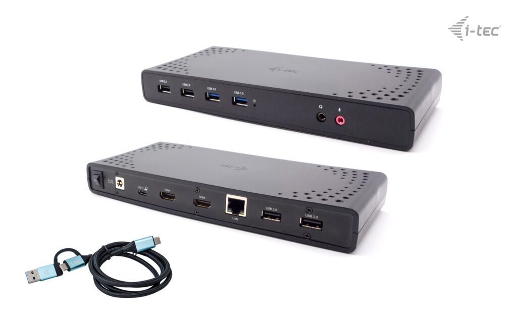 I-TEC DOCKING STATION USB 3.0/USB-C/THUNDERBOLT, 2x HDMI, PD 100W, IT CADUALHDMIDOCKPDIT