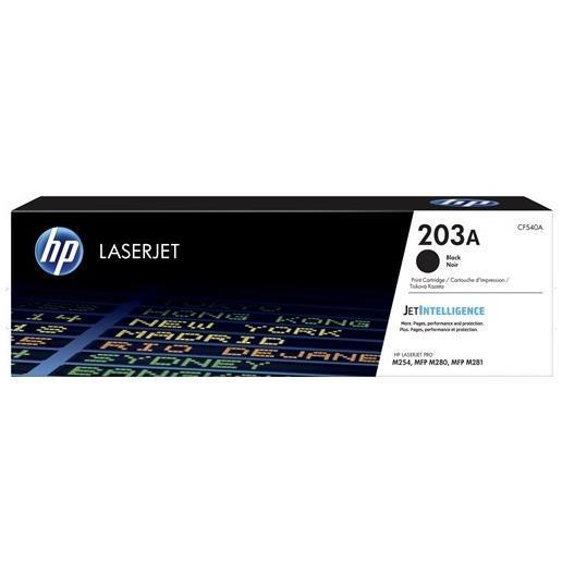 HP 203A ORIGINAL BLACK LASER TONER CF540A