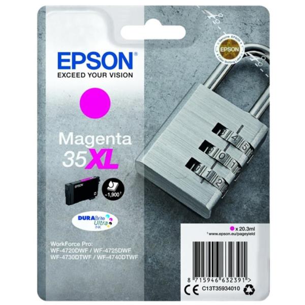 EPSON CARTUCCIA MAGENTA 35XL LUCCHETTO C13T35934010