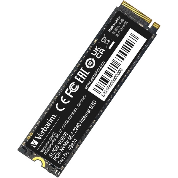 Verbatim VERBATIM VI3000 PCIE NVME M.2 SSD 512GB 49374