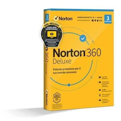 NORTON 360 DELUXE 25GB 1U 3D 12M BOX 21429140