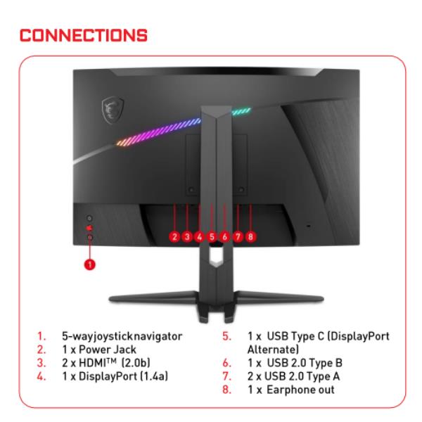 MSI MAG 325CQRXF 9S6-3DC84T-001