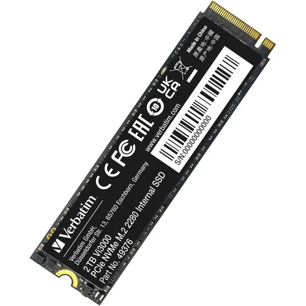 Verbatim VERBATIM VI3000 PCIE NVME M.2 SSD 2TB 49376